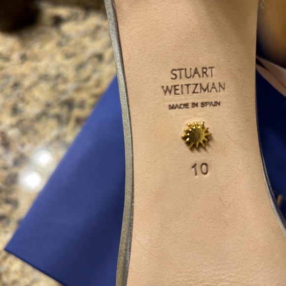 Stuart Weitzman Silver Women's Heels - Picture 4 of 5